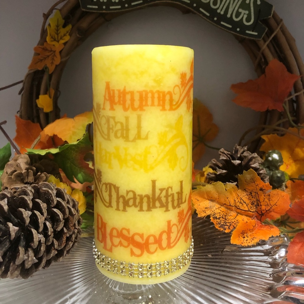 Fall Scented Personalized Candle